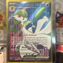 Gardevoir ex 228/198 Full Art NM Scarlet and Violet Pokemon Card Ultra Rare - Image 1