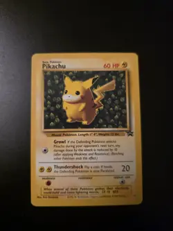 Pikachu Black Star #1 League Promo Pokemon Card Vintage - Image 1