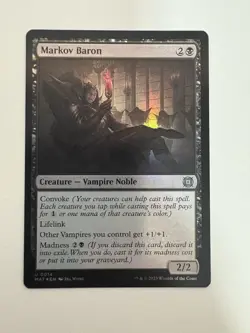 Markov Baron Foil MTG Magic the Gathering Card NM Near Mint MAT - Image 1