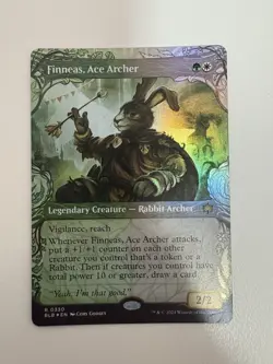 Finneas Ace Archer Foil Showcase MTG Magic the Gathering Card NM Near Mint BLB - Image 1