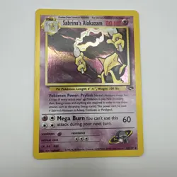 Pokemon Sabrina's Alakazam 16/132 Gym Challenge Holo Rare Card WOTC - Image 2