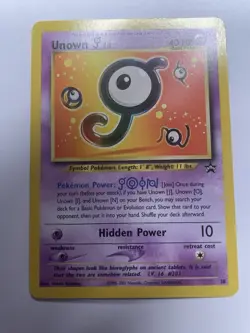 Pokemon TCG Unown Black Star Promo Card J #38 - Image 1