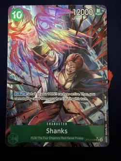 OP13-028 Shanks Alt Art Carrying on His Will One Piece TCG English - NM - Image 1