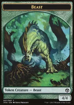Beast - Non-Foil Token - tima - 7 | MTG Card - Image 3
