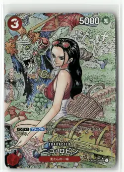 NICO ROBIN ONE PIECE Holographic CUSTOM MANGA Art Collectible Card - Image 1