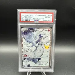 PSA 10 Reshiram Celebrations 113/114 Classic Collection Holo Pokemon Card TCG - Image 1