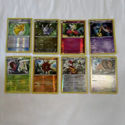 Pokemon Fists XY Lot of 8 Holo Cards Loose Game Played 2014 Red Flabebe Accelgor - Image 1