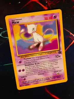 NM Pokemon MEW Card BLACK STAR PROMO Set#8 Wizard of the Coast League Non-Holo#4 - Image 1