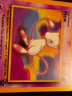 NM Pokemon MEW Card BLACK STAR PROMO Set#8 Wizard of the Coast League Non-Holo#4 - Image 3