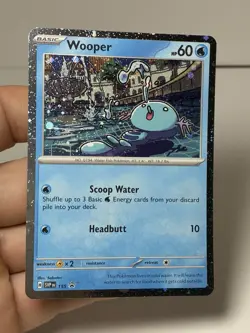 Pokemon TCG Wooper SVP155 Scarlet & Violet Promo Card (Head Swirl) - Image 4