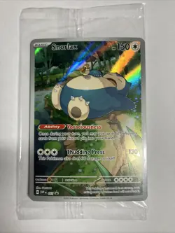 Pokemon TCG Snorlax 051 Scarlet & Violet 151 Holo Promo Card Sealed - Image 1