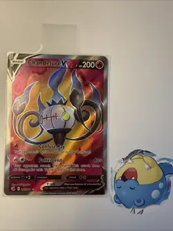 Chandelure V 247/264 Full Art 2021 Pokemon Fusion Strike Ultra Rare Card NM - Image 3