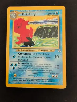 Pokemon Card Neo Revelation Octillery 34/64 Uncommon Unlimited Komiya MP - Image 1