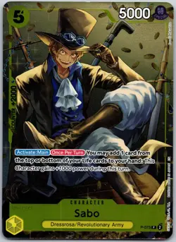Sabo P-073 Tin Pack Set Vol. 2 Promo One Piece Promotion Cards NM - Image 1