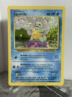 Squirtle 001/034 Holo Classic Collection Trading Card Game Classic Pokemon NM - Image 1