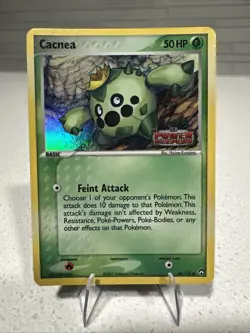 Pokemon Cacnea Reverse Holo Stamped EX Power Keepers Card 46/108 LP Condition - Image 1