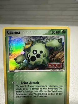Pokemon Cacnea Reverse Holo Stamped EX Power Keepers Card 46/108 LP Condition - Image 2