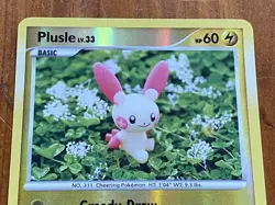 2009 Pokemon - Plusle Lv. 33 76/147 Reverse Holo MP TCG Collectible Card - Image 5