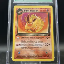 Dark Flareon 35/82 1st Edition Uncommon Graded CGC 7 Pokemon Card - Image 2