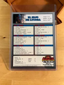 2024 Filsinger Games Champions of the Galaxy El Hijo De Lycosa LE Card Rare - Image 3