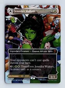 Jennifer Walters (Borderless) (Foil) 0328 (M) MTG Marvel Super Heroes (MSH) - Image 1