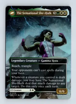 Jennifer Walters (Borderless) (Foil) 0328 (M) MTG Marvel Super Heroes (MSH) - Image 2