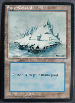MTG Snow-Covered Island Lot x3 | Ice Age | NM | Blue Basic Land | Old Border | - Image 2