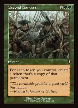 Second Harvest - Retro - MtG Innistrad Remastered - NM - Image 1