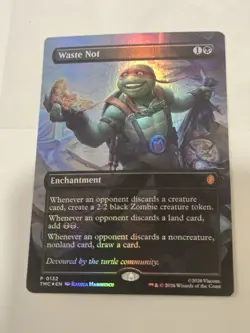 Waste Not - Foil Extended Art Promo TMC NM MTG - Image 1