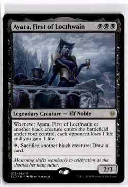 Ayara, First of Locthwain Throne of Eldraine 75 LP x1 MTG Magic: the Gathering - Image 1