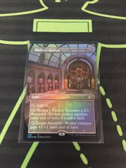 MTG Magic The Gathering Mishra’s Factory Foil Borderless Commander - Image 1