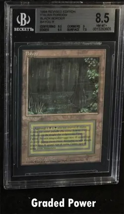 BGS Foreign Revised Black Border Bayou/(Bayou) Italian 8.5 (3605) Magic Beckett - Image 1