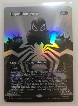 MTG - FOIL Opposition Agent (Borderless) - Marvel Eternal-Legal (MAR) - Image 1