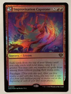 Improvisation Capstone Foil MTG Secrets of Strixhaven NM Free Shipping - Image 1