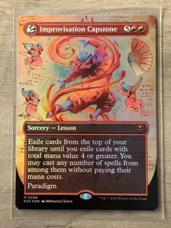 Improvisation Capstone (Borderless) Secrets of Strixhaven Foil - Image 1