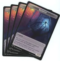 x4 Spider / Manifest (Token) - Duskmourn: House of Horror - MTG - Image 2