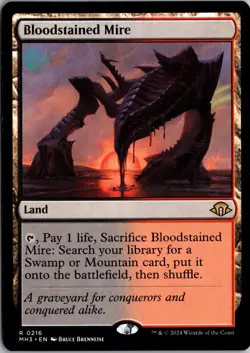 Bloodstained Mire 216 Rare Modern Horizons 3 Magic: The Gathering Near Mint - Image 1