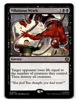 Villainous Wrath 74 Rare Magic: The Gathering Near Mint - Image 1
