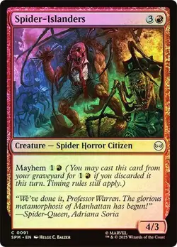 NM Foil Spider-Islanders, MTG, Marvel's Spider-Man, Magic the Gathering, 91 - Image 1