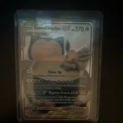 Pokemon TCG Eevee & Snorlax GX Full Art TAG TEAM Holo 171/181 270 HP Eng - Image 1