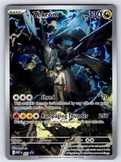 N's Zekrom 031 Holo Promo ME: Mega Evolution Promo Pokemon Holo Near Mint - Image 1