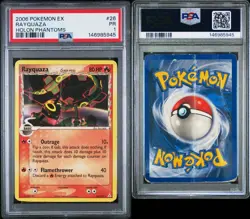 2006 POKEMON EX HOLON PHANTOMS #26 RAYQUAZA PSA 1 - Image 1