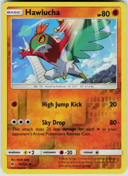 Hawlucha 70/131 Uncommon Forbidden Light Pokemon Reverse Holo Near Mint - Image 1