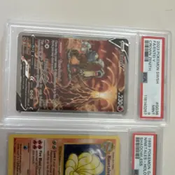 PSA Graded Pokemon TCG Lot 3 Entei V GG36 Ninetales 12 Reshiram RC22 - Image 3