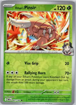 Ethan's Pinsir 001/182 Uncommon Destined Rivals Reverse Holo NM - Image 1