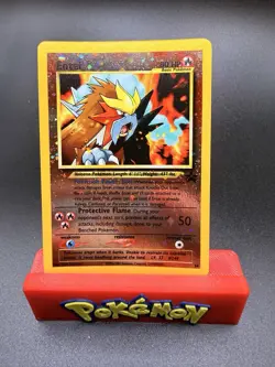 Pokemon TCG ENTEI (#34/53) Wotc Promo Vtg 2001 Reverse Holo Swirl 🌀 NM - Image 1