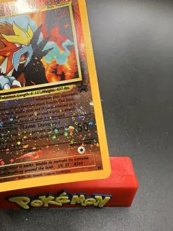 Pokemon TCG ENTEI (#34/53) Wotc Promo Vtg 2001 Reverse Holo Swirl 🌀 NM - Image 2