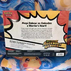 Pokemon TCG: Ascended Heroes Mega Emboar EX Box | SEALED Brand New - Image 2