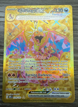 Pokemon TCG Charizard ex 228/197 SV03 Hyper Rare Obsidian Flames - Image 1