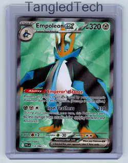 Pokemon Empoleon ex 114/094 ME02: Phantasmal Flames English Near Mint - Image 1
